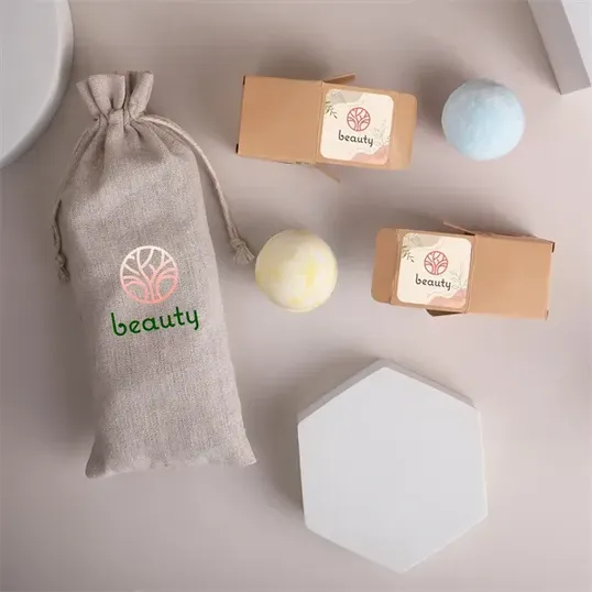 Mixie Luxury Bath Bombs 2 Piece Set in Jute Bag — view 11