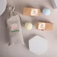 Mixie Luxury Bath Bombs 2 Piece Set in Jute Bag — view 11