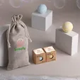 Mixie Luxury Bath Bombs 3 Piece Set in Jute Bag — view 9