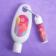 Mixie Quench Hand & Body Lotion & Lip Moisturizer Carabiner Kit