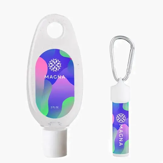 Mixie Hand Sanitizer & Lip Moisturizer SPF15 Carabiner Kit — view 3