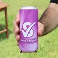Full Color 12 oz Slim Neogreen™ Recycled Can Cooler — view 3