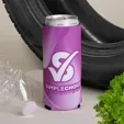 Full Color 12 oz Slim Neogreen™ Recycled Can Cooler — view 4