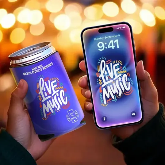 Full Color NFC EcoConnect Can Cooler