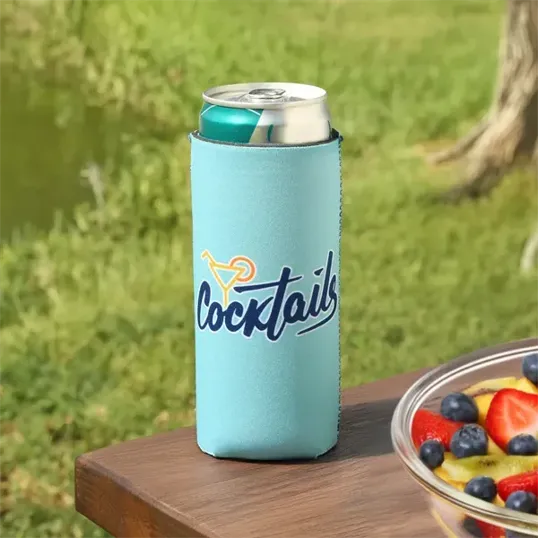 Reversible Slim Neoprene Can Cooler — view 2