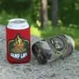 HPG Gold Full Color Reversible Neoprene Can Cooler — view 3
