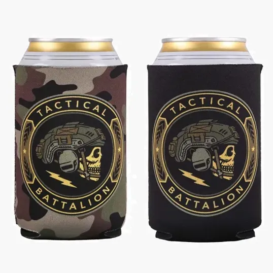 HPG Gold Full Color Reversible Neoprene Can Cooler — view 8