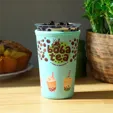 HPG Gold Iced Coffee Cooler Medium Neoprene Sleeve