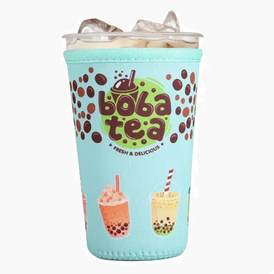 HPG Gold Iced Coffee Cooler Medium Neoprene Sleeve — view 4