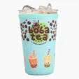HPG Gold Iced Coffee Cooler Medium Neoprene Sleeve — view 4