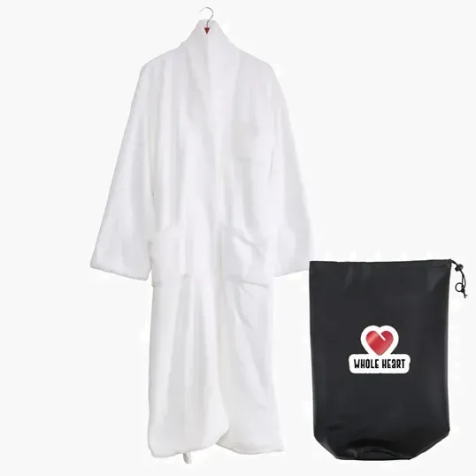 Cascade Coral Velvet Bathrobe