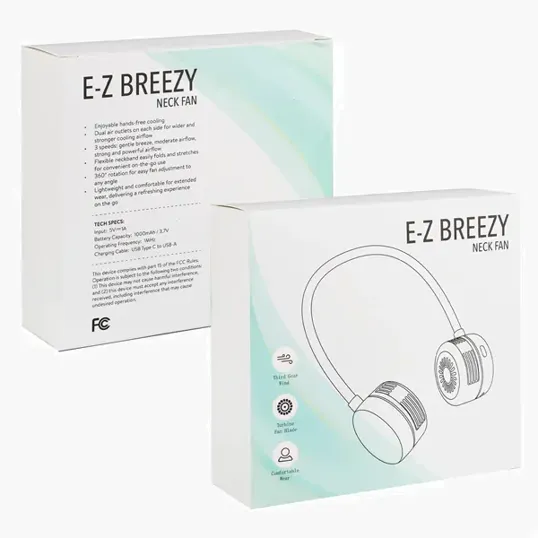 Mixie E-Z Breezy Rechargeable Neck Fan — view 3