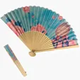 BCG Creations Printed Dynasty Hand Fan — view 6