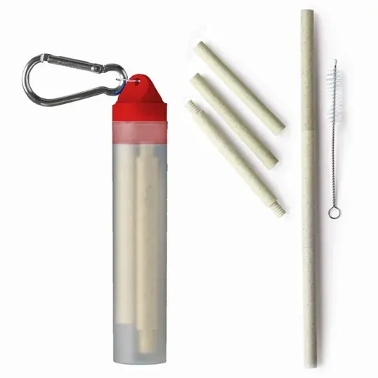 Mixie Wheat Straw Plastic Keychain Set — view 2