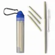 Mixie Wheat Straw Plastic Keychain Set