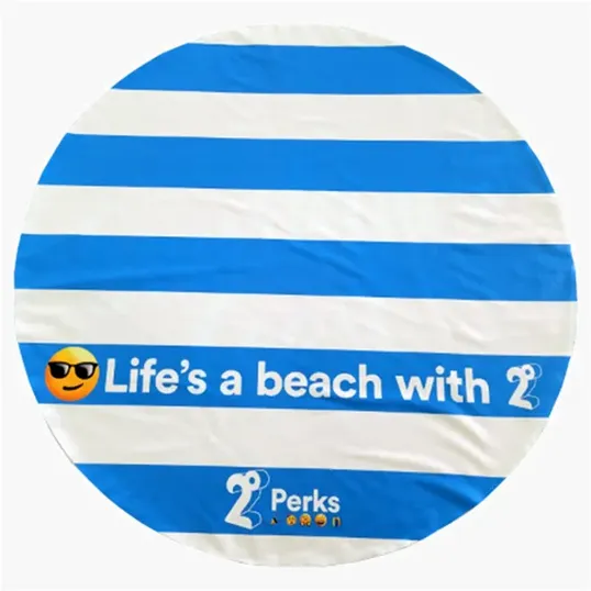 BCG Creations Round Microfiber Beach Towel, 59"