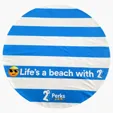 BCG Creations Round Microfiber Beach Towel, 59"
