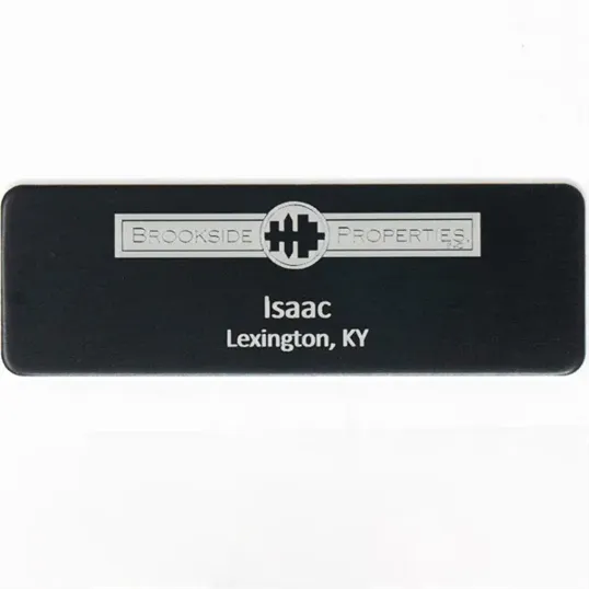 Silver City Metal Name Badge — view 2
