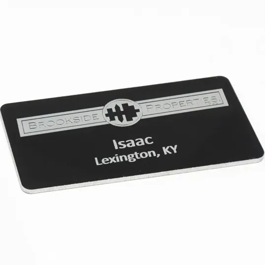 Silver City Metal Name Badge — view 4