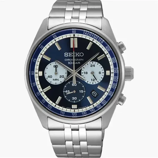 Seiko Essentials Chronograph Blue Dial Watch