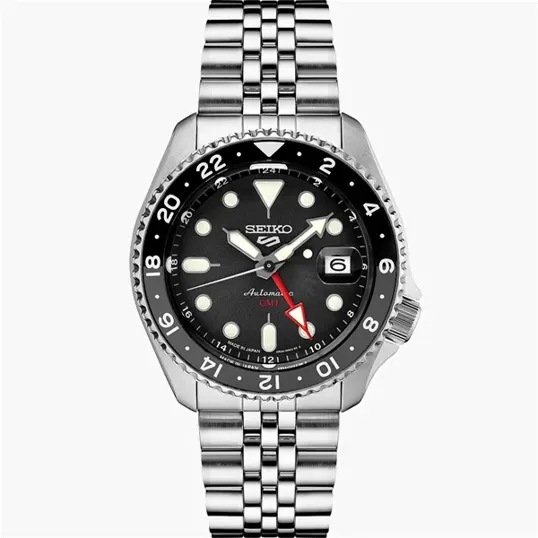 5 Sports Automatic GMT Stainless Steel Watch