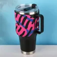 Full Color 40 Oz Neoprene Tumbler Sleeve — view 2