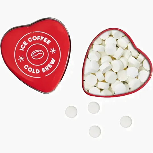 Mixie Small Heart Shaped Mint Tin — view 2