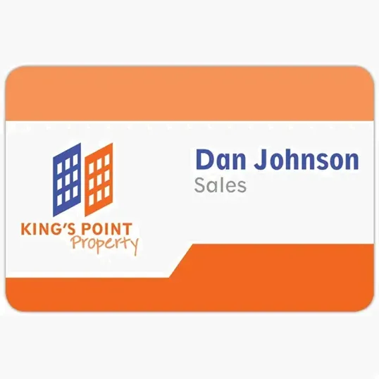 Tucson Plastic Full Color Name Badge, 3" x 2"