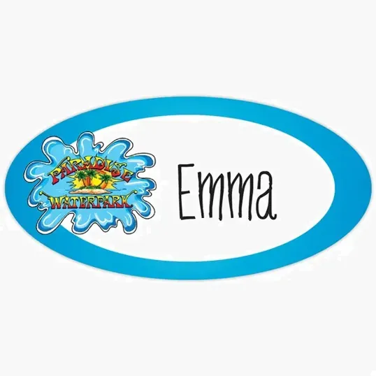 Beacon Promotions Value Reusable Full Color Name Badge, 3" x 1-1/2"