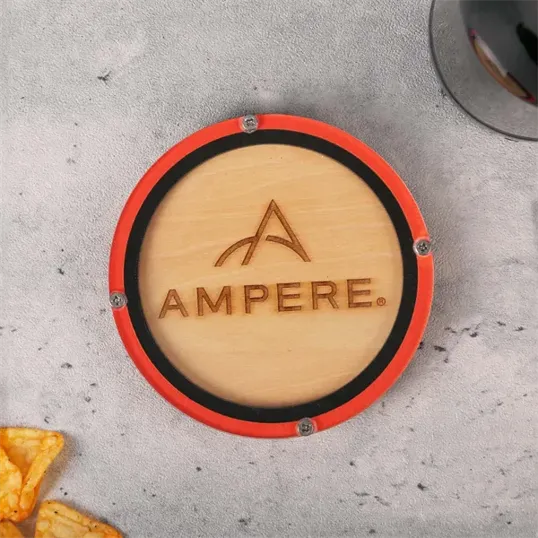 BCG Creations Layered Wood Coaster with Acrylic Top — view 5