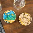 BCG Creations Layered Wood Coaster with Acrylic Top — view 2