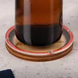 BCG Creations Layered Wood Coaster with Acrylic Top — view 3