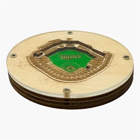 BCG Creations Layered Wood Coaster with Acrylic Top — view 16