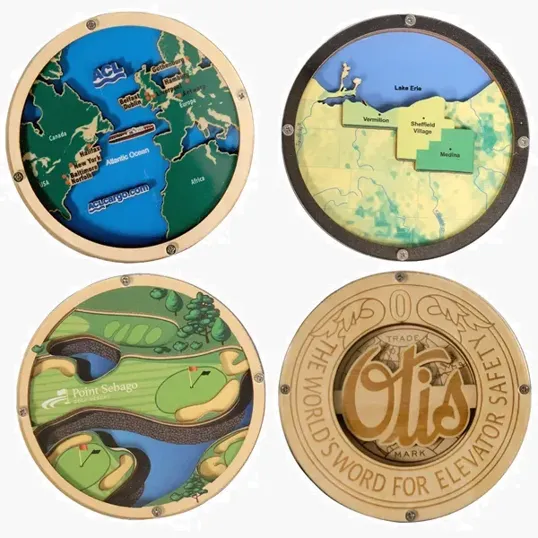BCG Creations Layered Wood Coaster with Acrylic Top — view 19