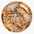 BCG Creations Layered Wood Coaster with Acrylic Top — view 13
