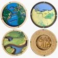 BCG Creations Layered Wood Coaster with Acrylic Top — view 19