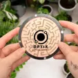 Labyrinth Layered Wood Coaster