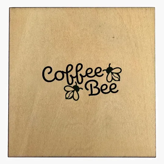 Labyrinth Layered Wood Coaster — view 2