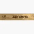 BCG Creations Oak Wood Name Bar