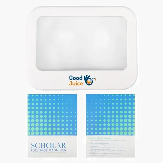 Mixie Scholar Full Page Magnifier with LED Lights — view 4