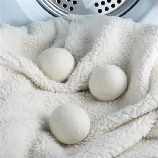 Mixie Snuggies Wool Dryer Balls, 3-Pack in Jute Bag — view 2