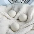 Mixie Snuggies Wool Dryer Balls, 3-Pack in Jute Bag — view 2