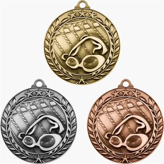 BCG Creations Small Academic & Sports Laurel Medals — view 60