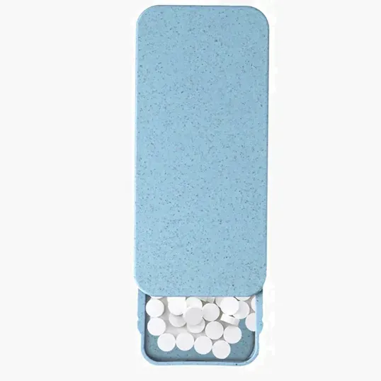 Mixie Wheat Straw Candy Container With Mints — view 3