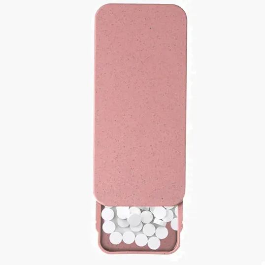 Mixie Wheat Straw Candy Container With Mints — view 4