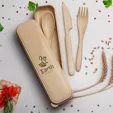 Mixie Wheat Straw Cutlery Set — view 2