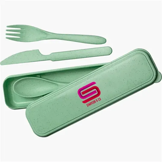 Mixie Wheat Straw Cutlery Set