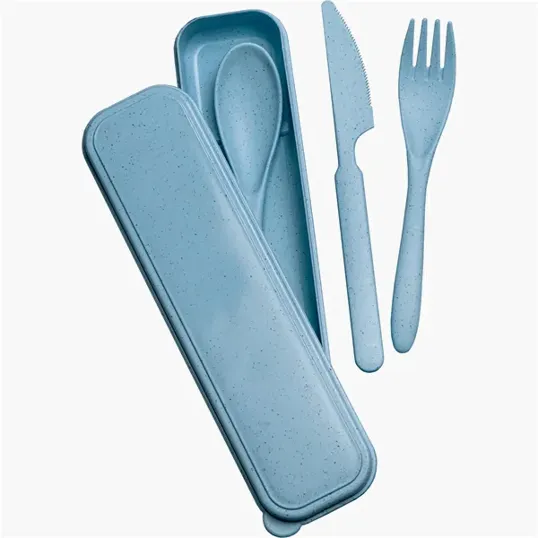 Mixie Wheat Straw Cutlery Set — view 3