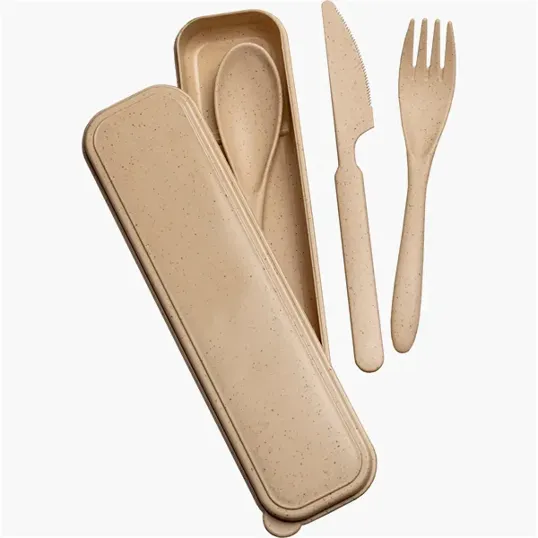 Mixie Wheat Straw Cutlery Set — view 5