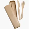 Mixie Wheat Straw Cutlery Set — view 5